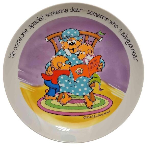 Berenstain Bears Collectible Plate To Someone Special Plate Ebeling Reuss 1983 - Picture 1 of 13